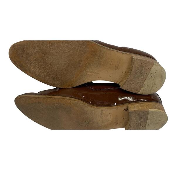 Everlane Patent Brown Patent Leather Men's Derby Made In Italy Size 9 - Picture 5 of 5